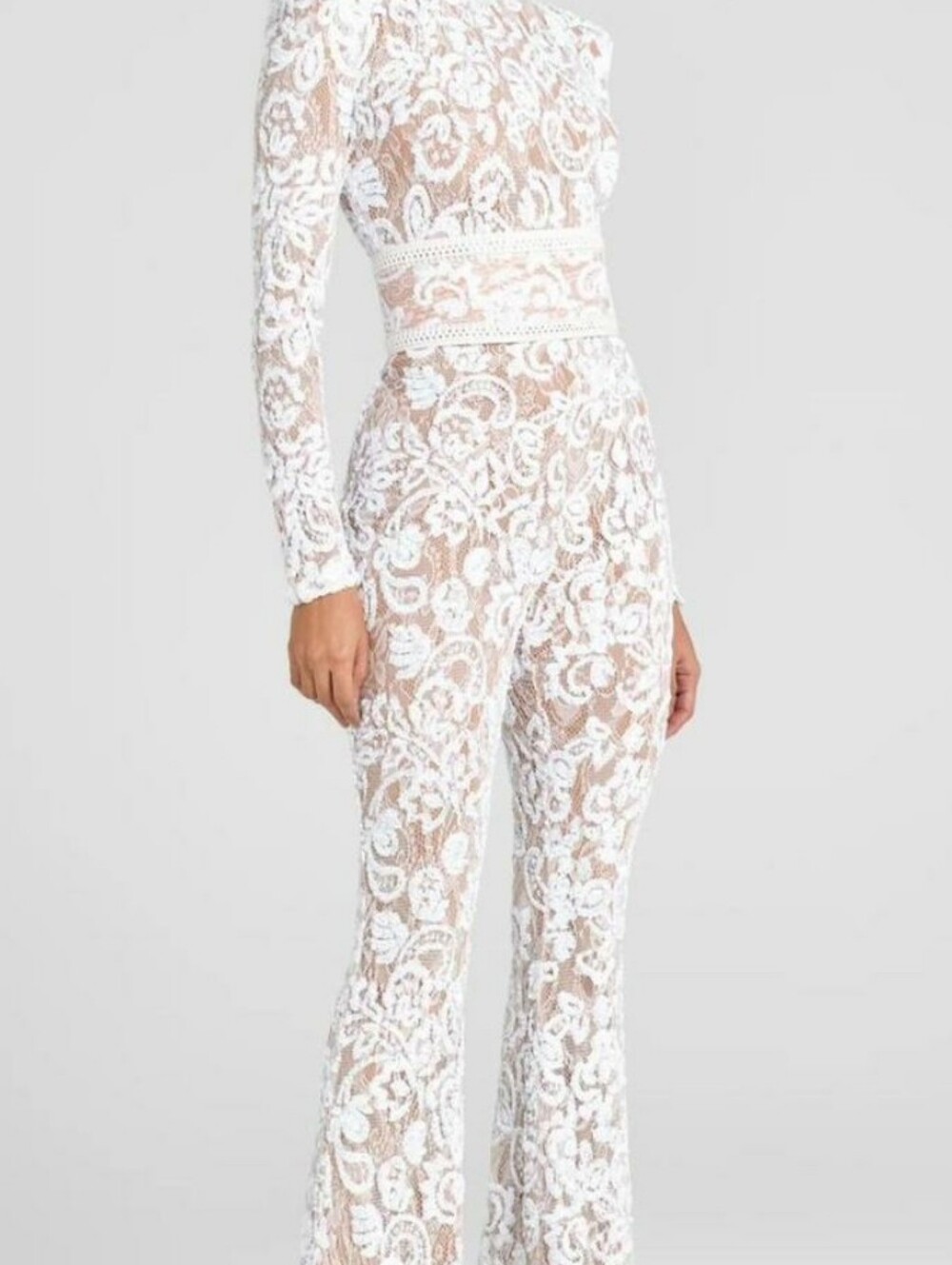 NADIME MERABI BELLA WHITE JUMPSUIT WHITE